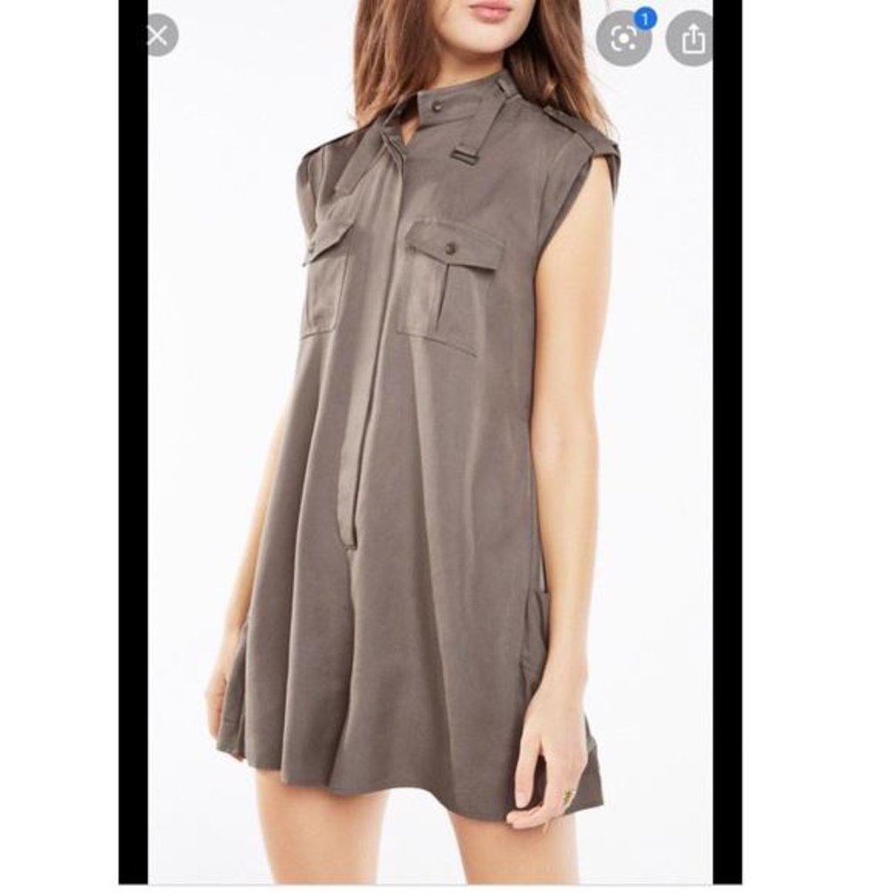 BCBG Melanie Cargo Romper - Size XS